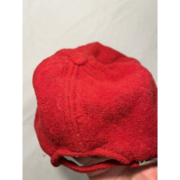 Vintage Gap Hat Baseball Cap Strap Back Wool Crown Red Suede Body Adult O/S - Picture 9 of 10